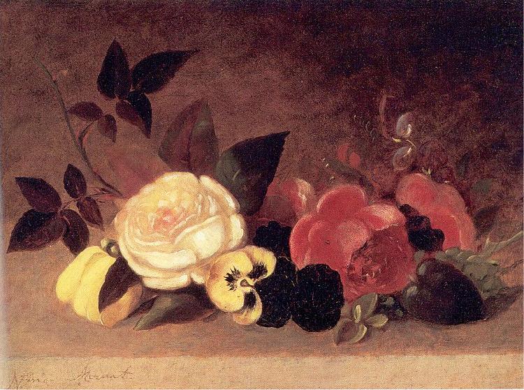 Roses and Pansies, Mount, Evelina